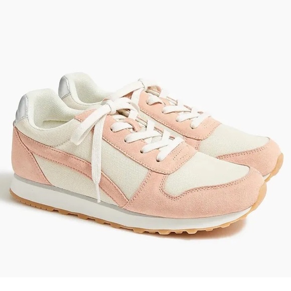 J. Crew Shoes - J Crew City Sneakers Leather upper poly lining Extra comfortable footbed - Pink